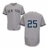 Yankees 25 Gleyber Torres Gray Flexbase Jersey Dzhi,baseball caps,new era cap wholesale,wholesale hats